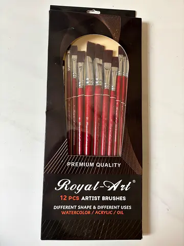 Royal-Art 12pc Artist Paint Brushes Set - New