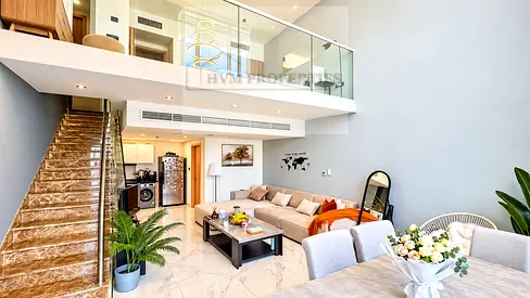 Duplex 1BR Villa | Furnished | Courtyard & City Views