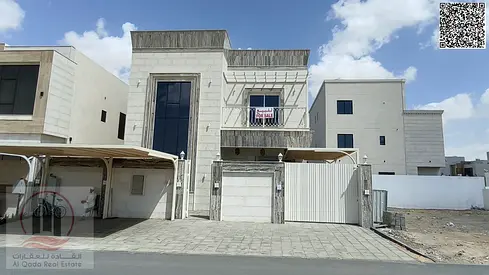 For sale, a villa in Ajman Al Zahia, 5 master rooms, a Majles room, a hall, and a maid’s room, freehold for all nationalities, Installment with out do