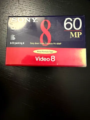 Sony Video8 60 MP new sealed video cassette (Video8)
