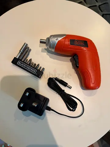 Black & Decker Cordless Electric Screwdriver with Bits and Charger