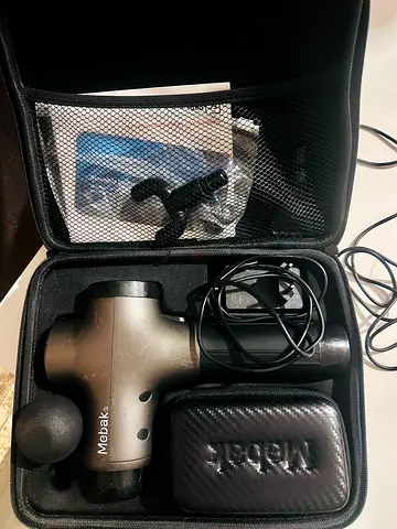 Meabak percussion massage gun with case and accessories