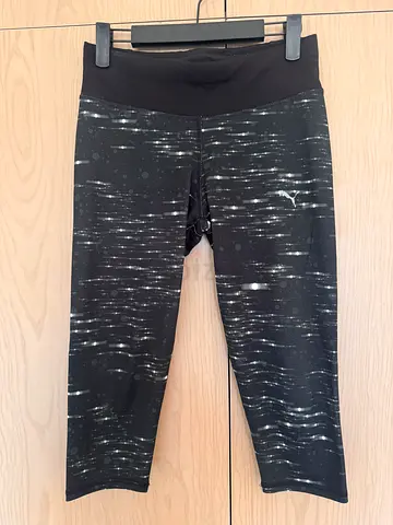 Puma black patterned leggings - size XS