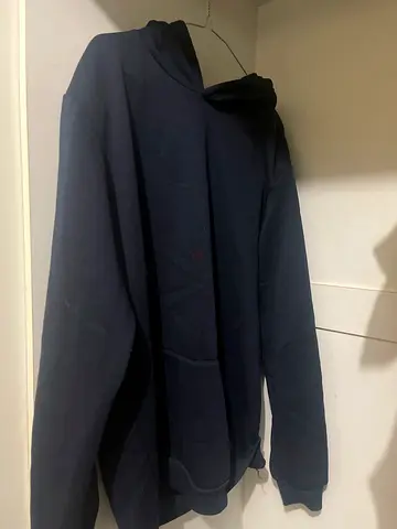 Blue Large Size Hoodie