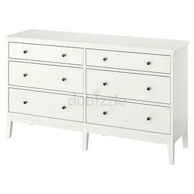 White 6-Drawer Dresser / Chest - Good Condition