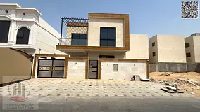 For sale, a villa in Ajman Al Helio, 5 master rooms, a Majles room, a hall , maid room, freehold for
