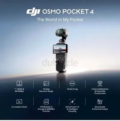 Dji Pocket 4 Combo with Dji Mic Mini and accessories