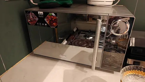Ikon stainless steel microwave oven - used, very good condition