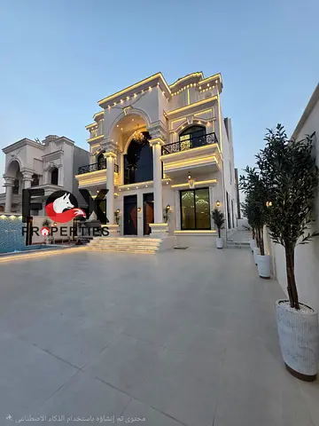 Luxury Villa for Sale in Al Mowaihat 2 | Custom Finishing | 5 Master Bedrooms + Swimming Pool | 5,000 sq. ft. Plot