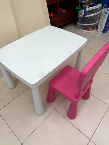 IKEA mammut desk and chair