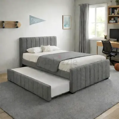 Light gray colour 160*200 queen size day Bed