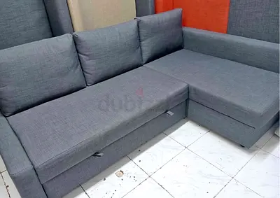 Modern Gray L-Shaped Sectional Sofa bed