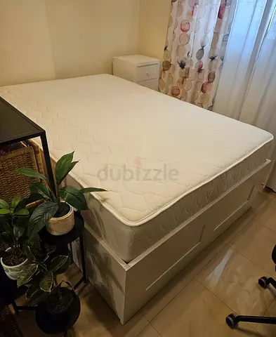 IKEA 140×200 BRIMNES bed 4 drawers