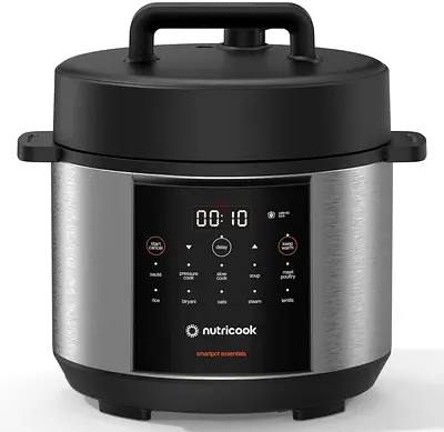 Nutricook Smart Pot Electric Pressure Cooker, 4L Capacity, 900W, 11 Cooking Program, Dishwasher-Safe