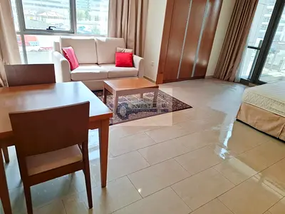 استوديو مفروش | برج سبيريت | شرفة | إطلالة على المدينة