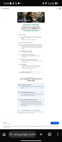 Google AI Pro Subscription – 18 Months Global Activation Link