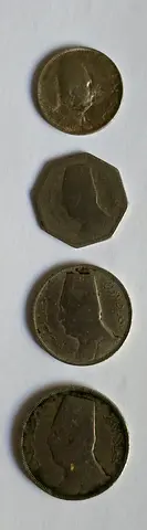 Egypt King Fouad 4 Different Coins Set