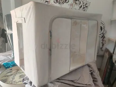 Fabric storage boxes for clothes - beige, good condition