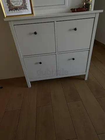 IKEA HEMNES Shoe Cabinet – White, 4 Compartments
