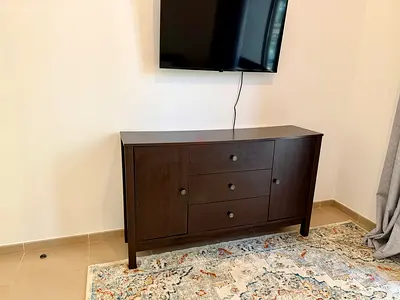 Dark Wood Cabinet / Dresser / Cupboard - Good Condition