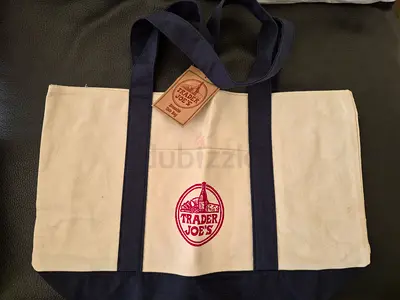 Trader Joe reusable canvas tote bag - brand new from Michigan USA
