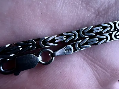 925 Sterling Silver Byzantine Chain