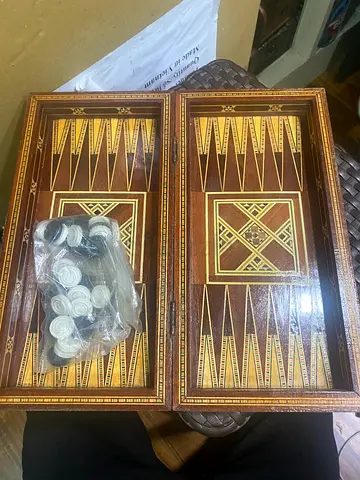 Wooden box Backgammon-30cm length