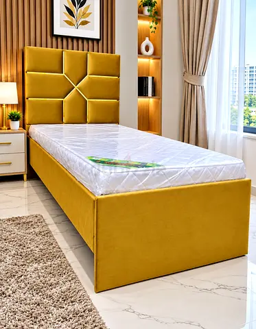 Single size storage bed including mattress good quality