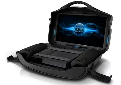 PS4 + 2 Controllers + GAEMS Portable Gaming Case/Screen + 20 Games