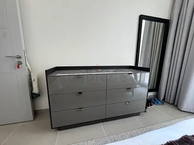 Modern 6-Drawer Grey Dresser / Chest of Drawers