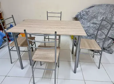 Dining Set - natural grey from Pan Emirates I Location Sharjah I Mahattah