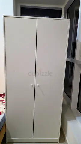 Ilea Klepstadd White 2-door Wardrobe / Armoire in Good Condition