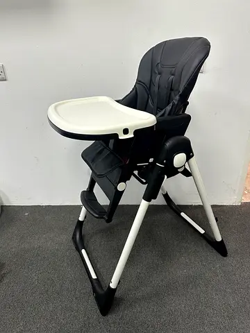 Brand new - Adjustable Baby High Chair with Tray feeding chair - Black