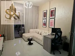 Furnished 1BR Apartment | Elz Residence Arjan | Balcony & Street View