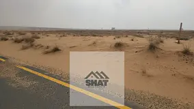 Golden price only 110 AED 100% FREEHOLD 2 Attached industrial plots located on Corner From Three Sid