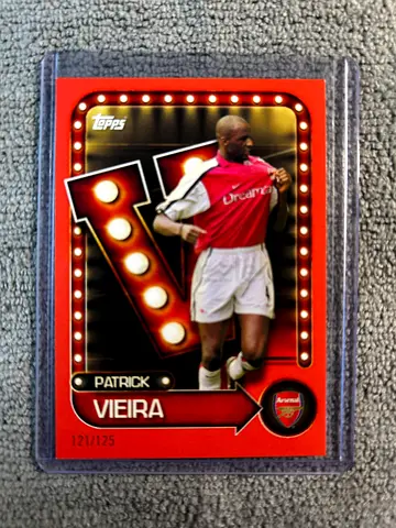 Patrick Vieira Topps Arsenal Crimson 121 /125