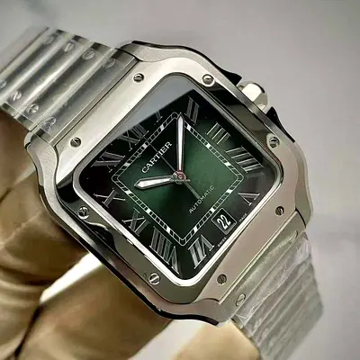 Cartier Santos Automatic Green Dial – Luxury Men’s Watch