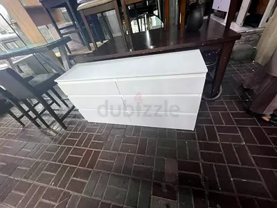 Modern White 6 Drawer Dresser