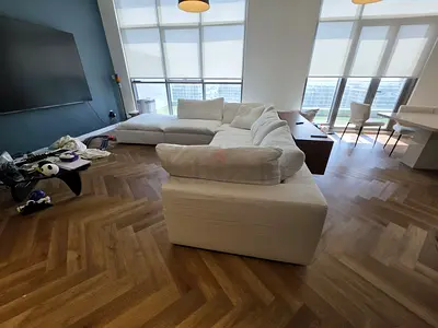 Selling high quality Marina _ Home Luscious Sofa with footstool