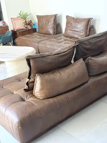 Marina Home - Dwayne Leather Modular Sofa Set
