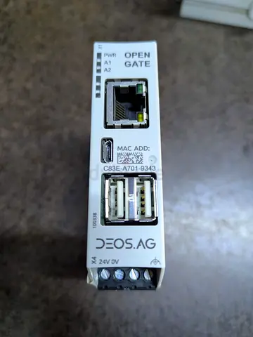 DEOS.AG industrial gate controller module with USB & Ethernet