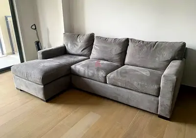 HIGH QUALITY crate and barrel axis Feather filled L Shape Sofa