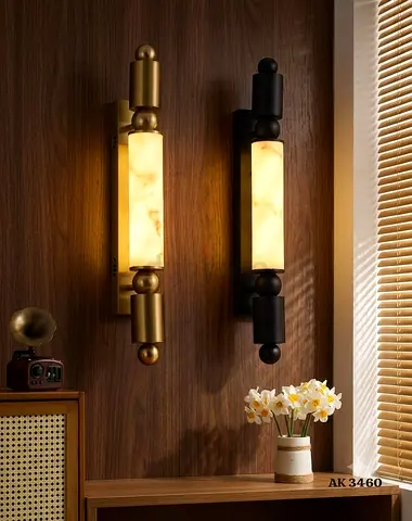 Modern Cylindrical Wall Sconces with Acrylic Effect Glass (1 piece)