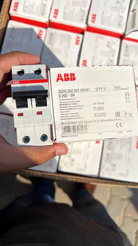 ABB S202-D4 Miniature Circuit Breaker 2P 4A - New in Box (Qty available)