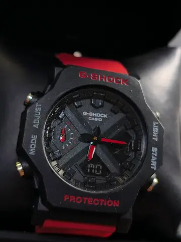 Casio G-Shock GA2100-style Red Strap Watch (Used)