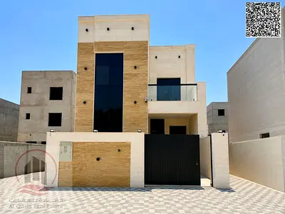 For sale, a villa in Ajman Al Zahia, 4 master rooms, a Majles room, a hall, and a, freehold for all nationalities, Installment Includes registration f