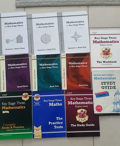 CGP Key Stage Three Mathematics (Complete set of books and workbooks)