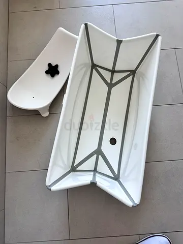 IKEA LÄTTHET / White baby bath tub with infant support