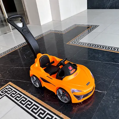 McLaren 570S Push Sports Car – Premium Ride-On for Kids | Orange