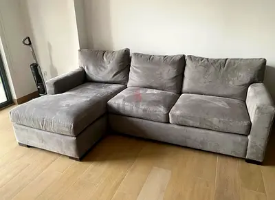 Feather filled Crate&Barrel axis Sofa